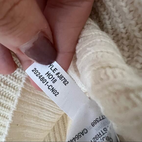 Madewell Patch Pocket Cream Pullover Sweater - Picture 7 of 7